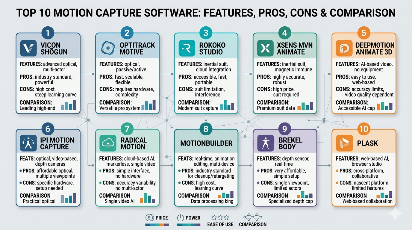 Top 10 Motion Capture Software Features, Pros, Cons & Comparison ...