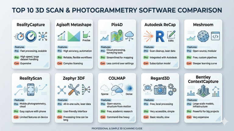 Top 10 3D Scan & Photogrammetry Software Features, Pros, Cons ...