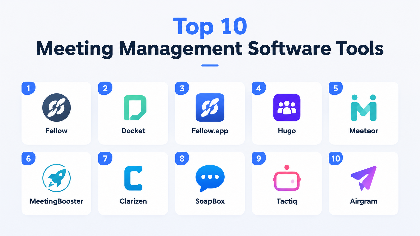 Top 10 Meeting Management Software: Features, Pros, Cons & Comparison ...