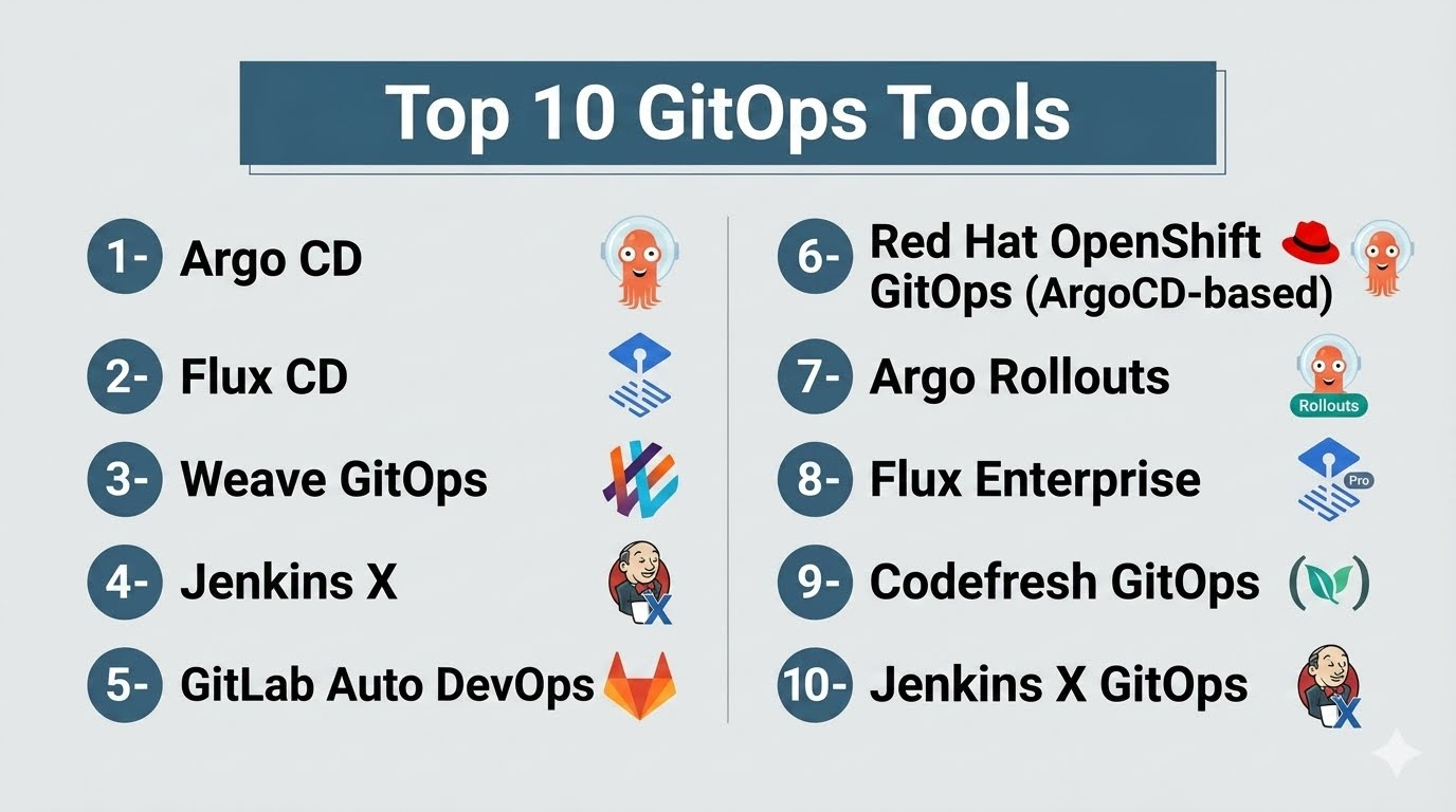 Top 10 GitOps Tools: Features, Pros, Cons & Comparison – Bangalore Orbit