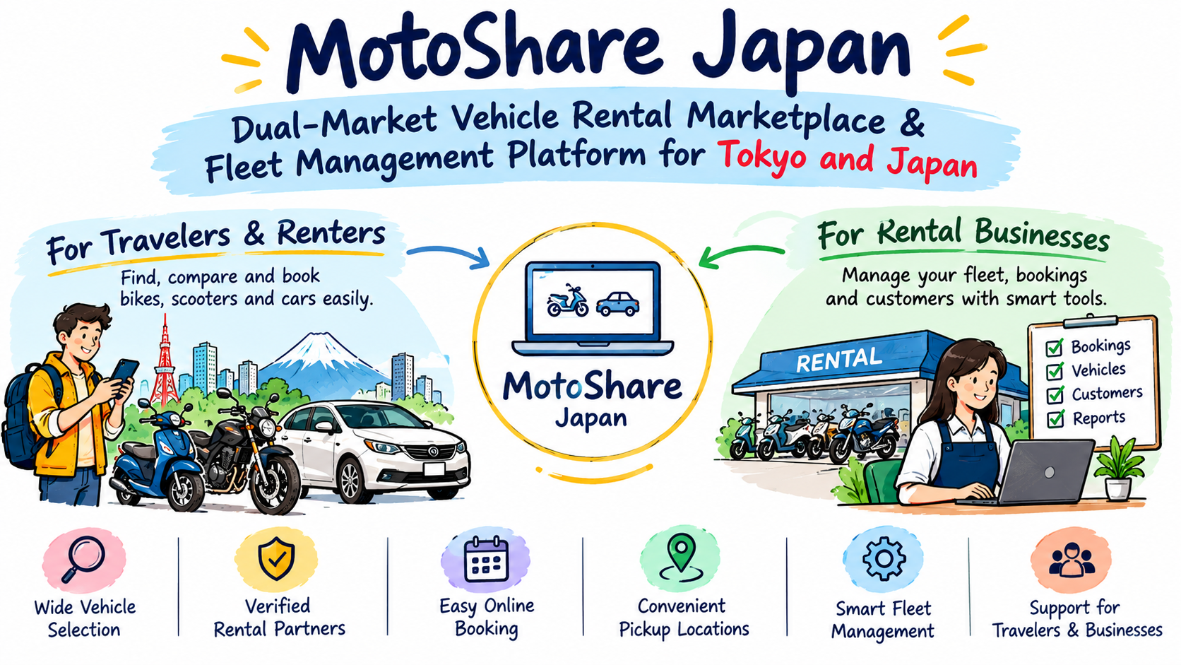 Moto Share Japan: A Simple Guide to Vehicle Rentals and Rental Management